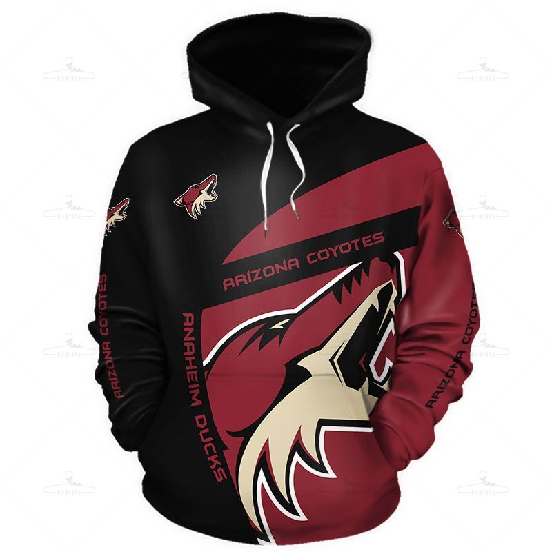 Arizona Coyotes Hoodie 3D With Hooded Long Sleeve Gift S