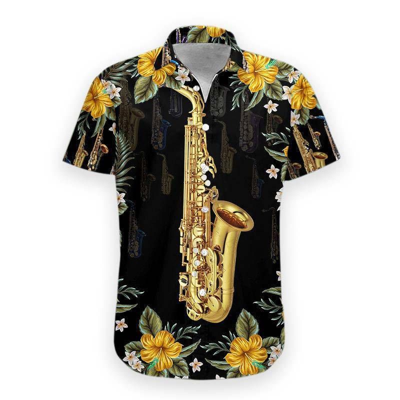 Gearhumans Saxophone Hawaiian Shirt Ha17532