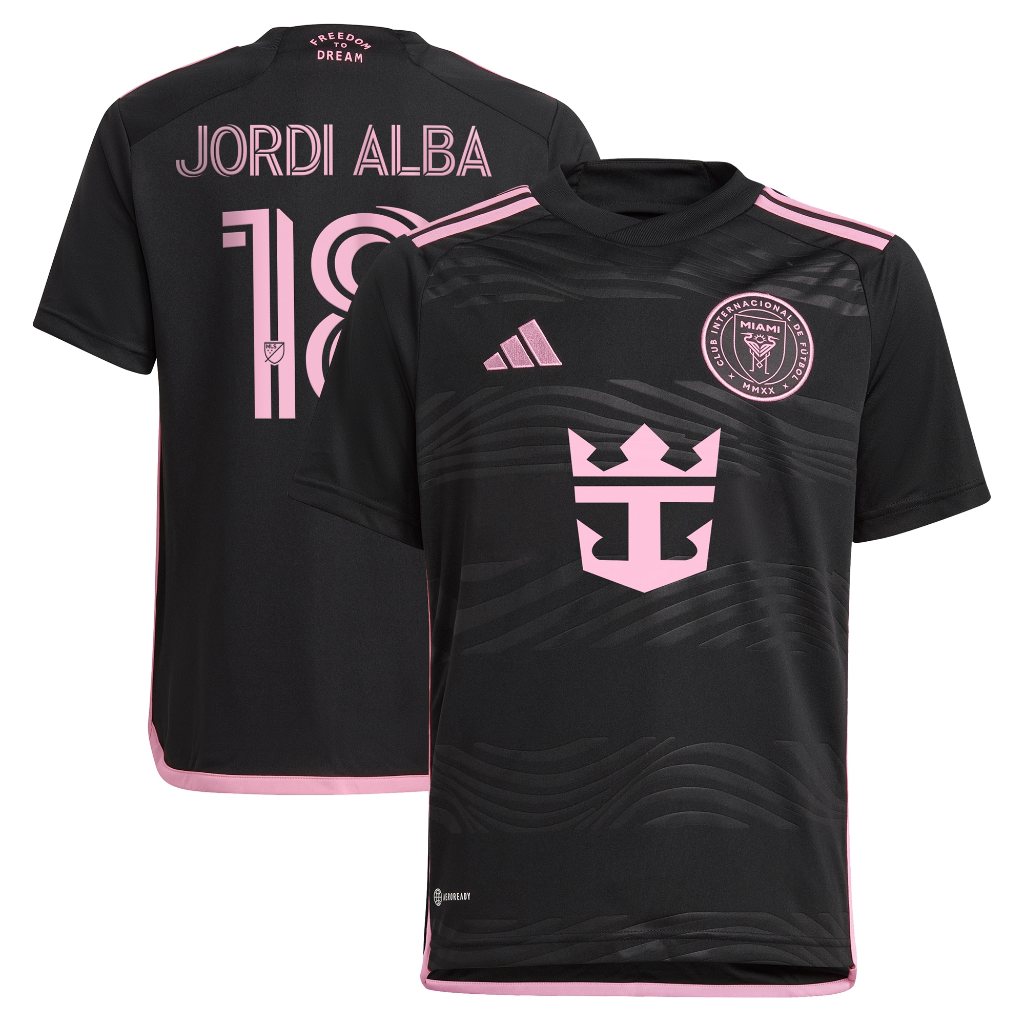 Jordi Alba Ramos Inter Miami CF Youth 2024 La Noche Replica Player Jersey – Black