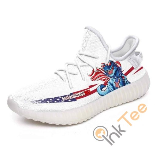 Ameri Saurus Rex Custom Shoes Personalized Name Yeezy Sneakers