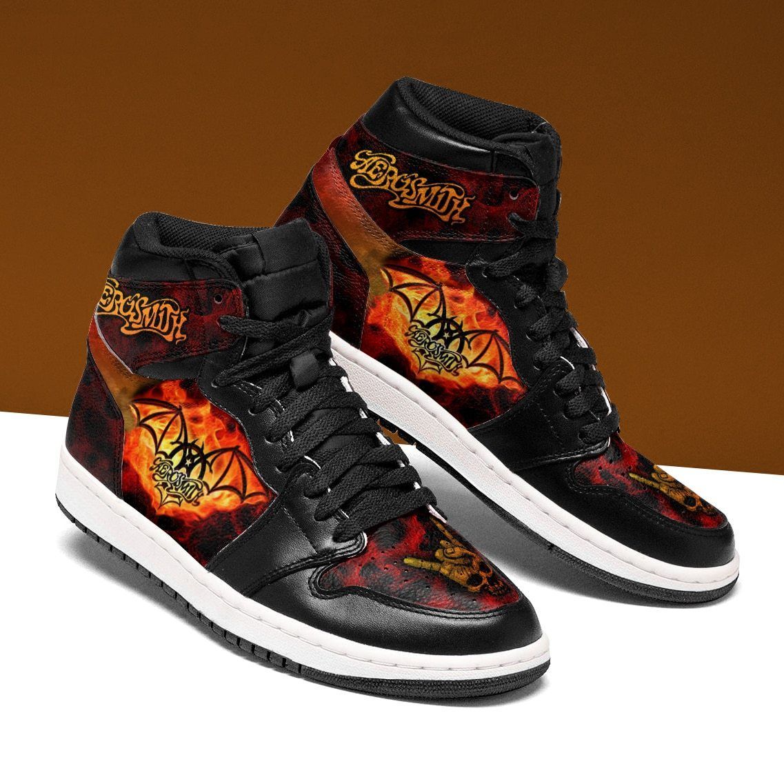 Aerosmith Rock Men Jordan Shoes Unique Aerosmith Custom Sneakers