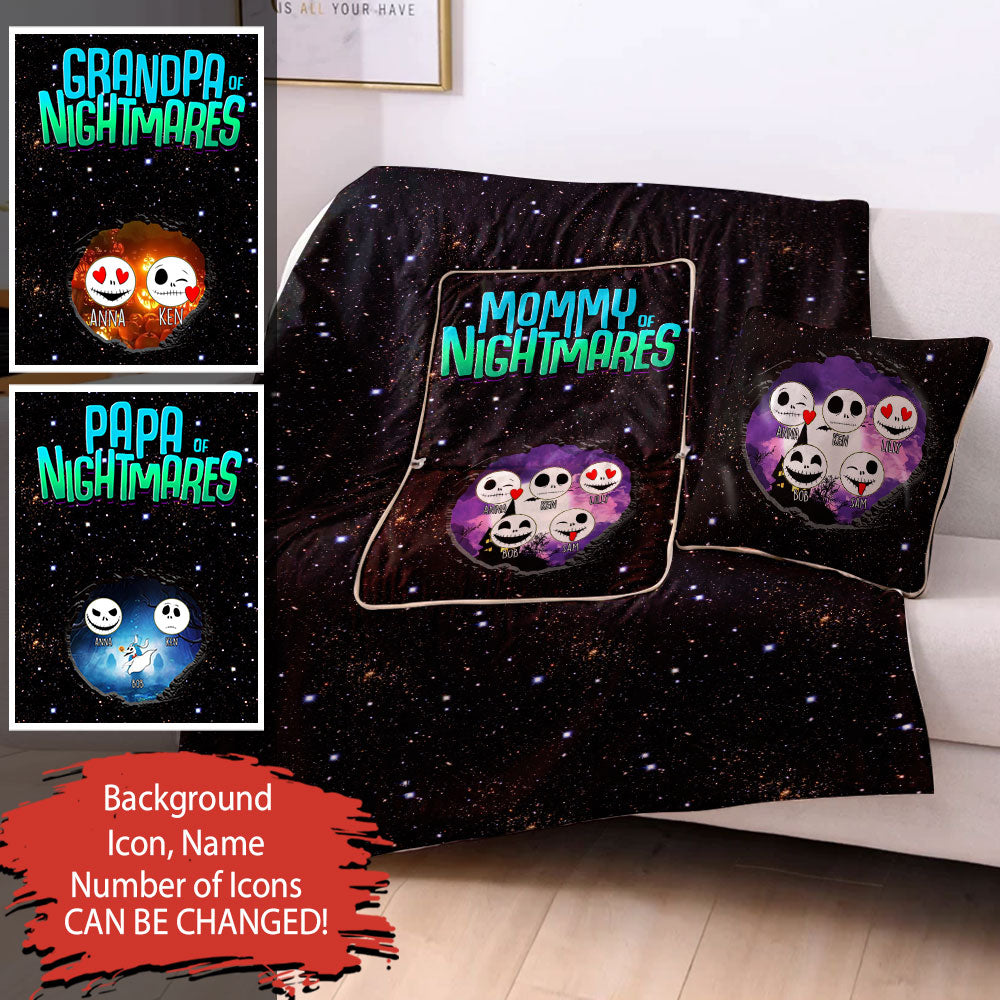 Mother Of Nightmarers Halloween – Personalized 2 In 1 Pillow Blanket – Halloween