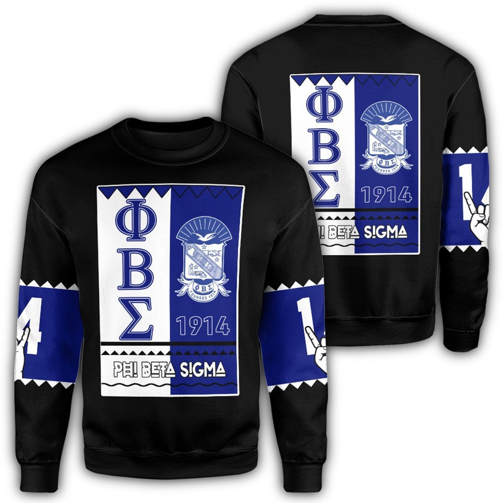 Fraternity Sweatshirt – Phi Beta Sigma Black Style Sweatshirt