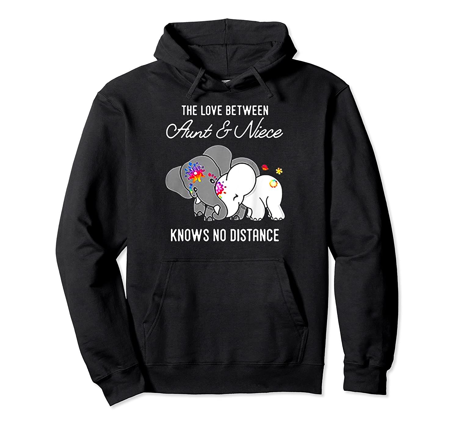 The Love Between Aunt & Niece Knows No Distance Elephant Pullover Hoodie, T-Shirt, Sweatshirt