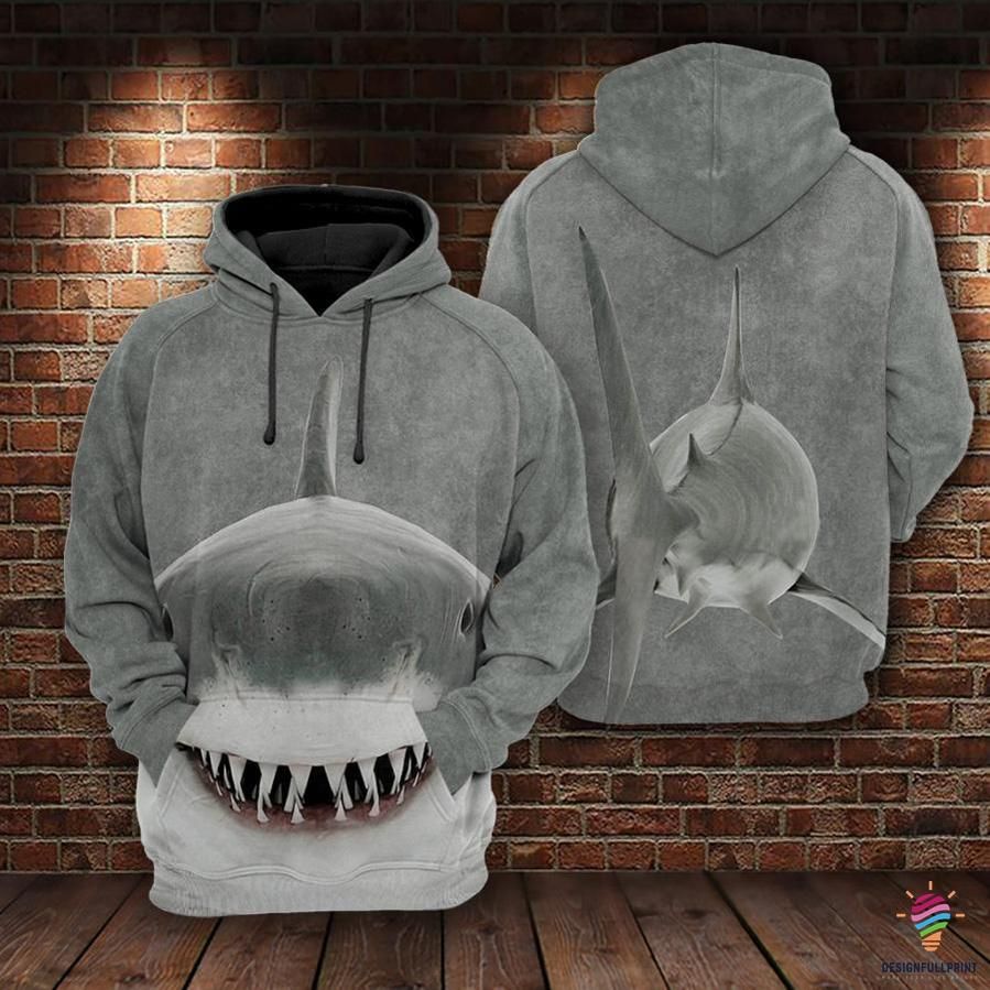 Shark Grey Cool Best 3D Printed Sublimation Hoodie Hooded Sweatshirt Comfy Soft And Warm For Men Women S To 5Xl Ctc20034724