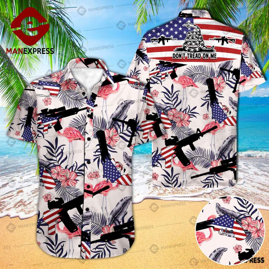 United Patriot Three Percenter Hawaiian Shirt Bok Ha61716