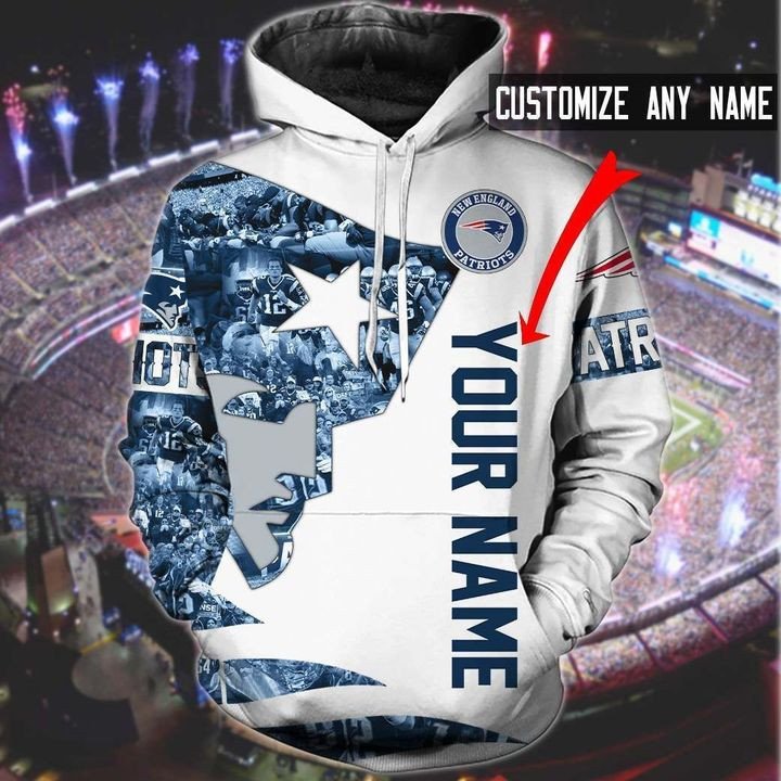 New England Patriots Name Personalize ? Teasearch 03032085 Unisex 3D Hoodie Gift For Fans