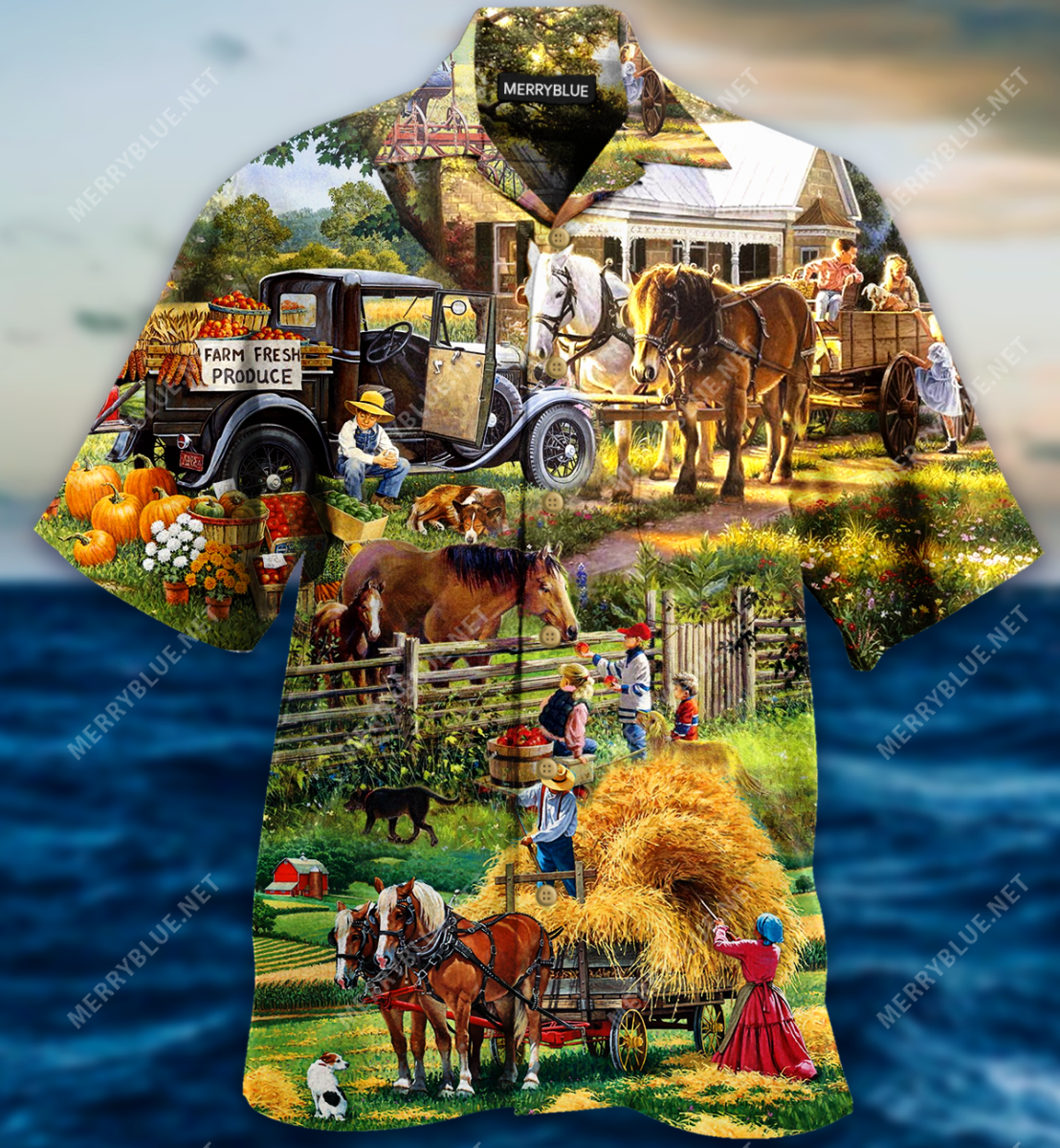 Eveyday Is A Good Day To Be On The Farm Unisex Hawaii Shirt Ha108557