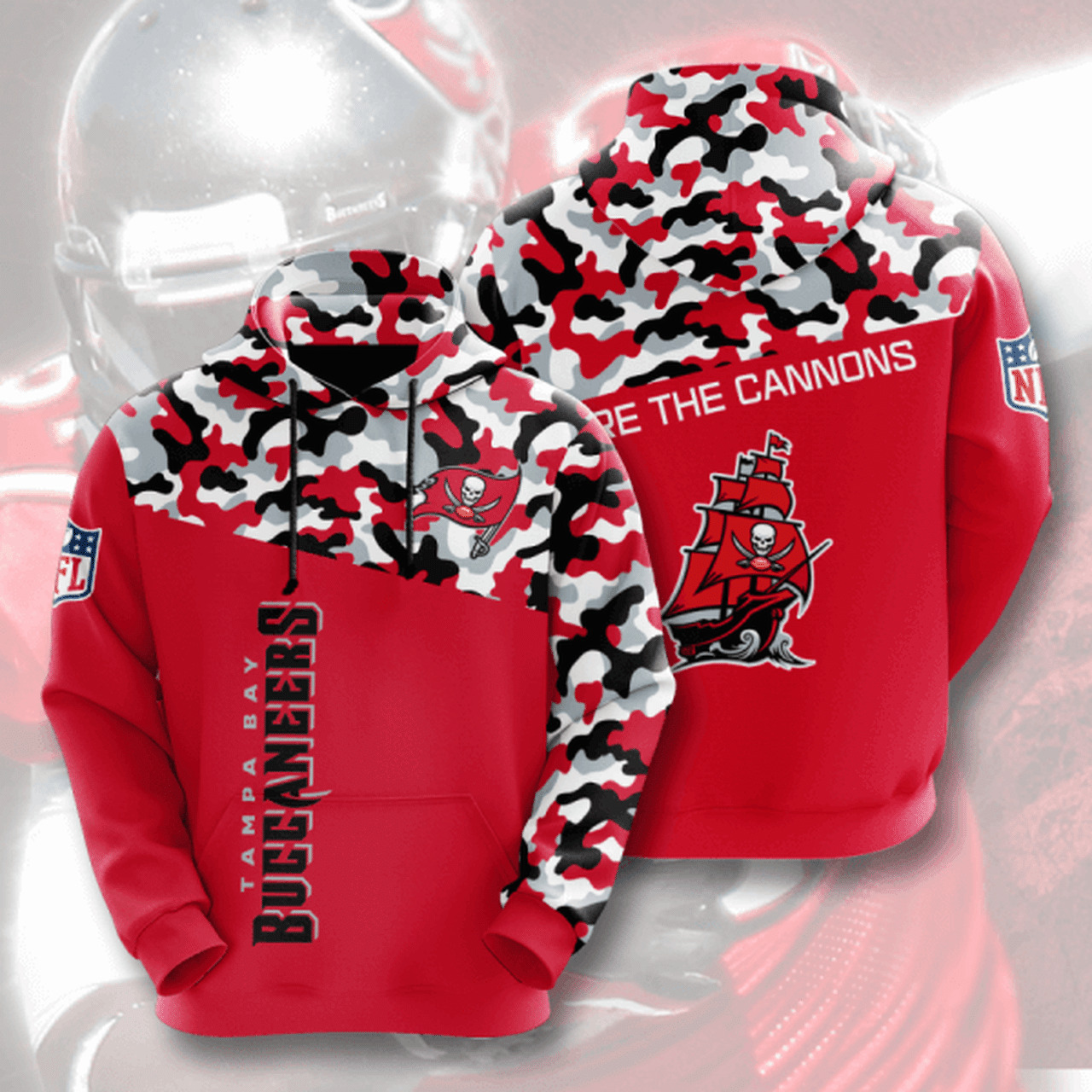 Tampa Bay Buccaneers 3D Hoodie