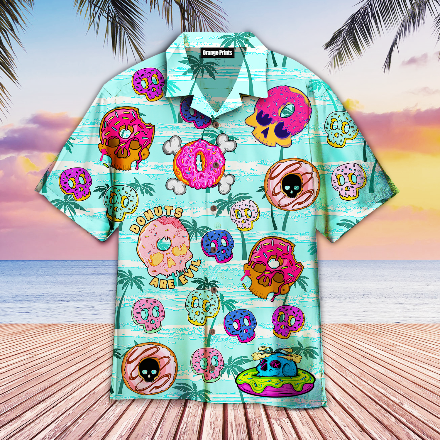 Donuts Are Evil Summer Tropical Hawaii Shirt For Men Women Ha20058