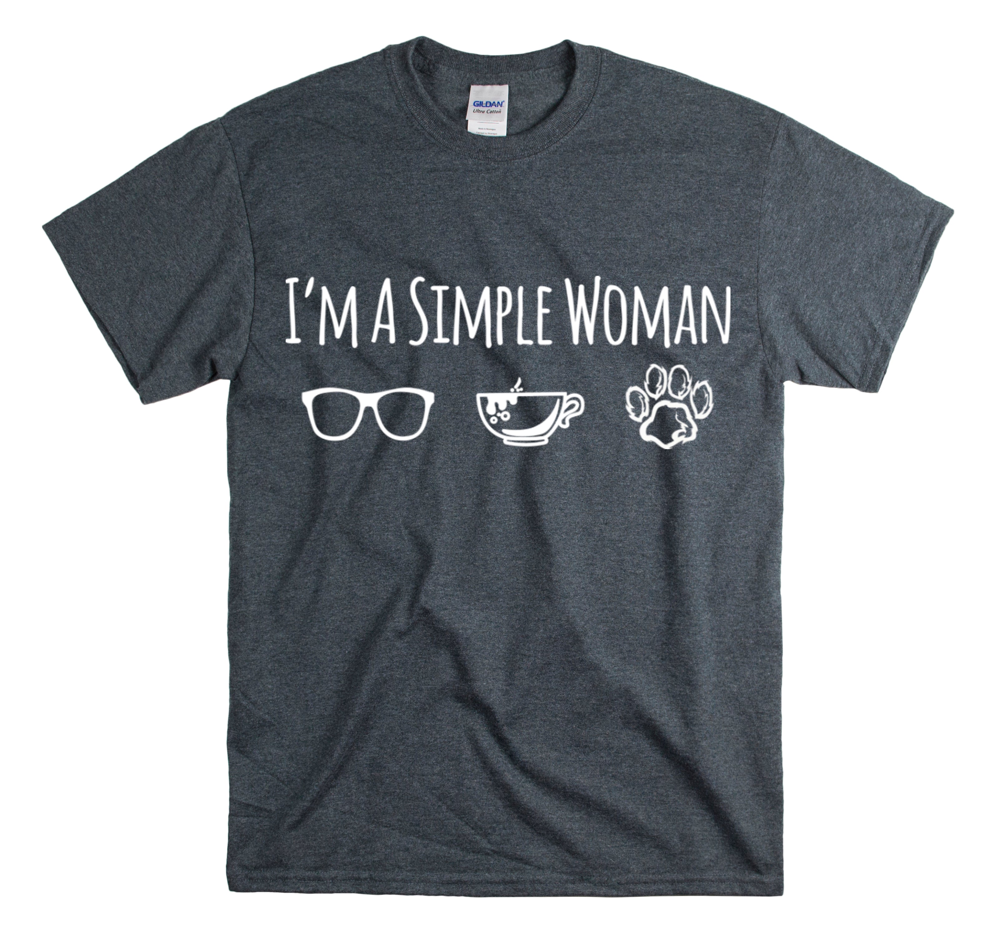 Shirt Funny I’M A Simple Woman Outdoor Enthusiast  Nature Lover T-Shirt Unisex Heavy Cotton Tee