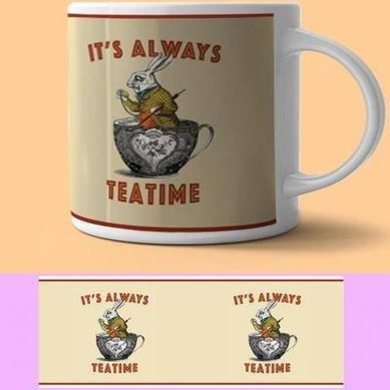 Details about  Alice in Wonderland White Rabbit 11 oz mugs mug