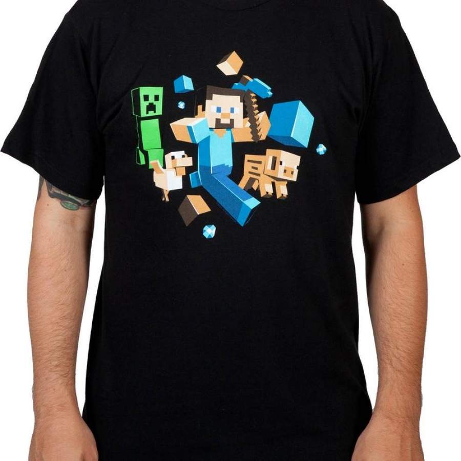 Running Steve Minecraft Shirt