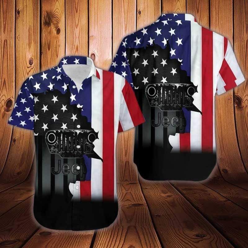 Discover Cool Hawaii Aloha Shirts Jeep Us Flag Ha21363