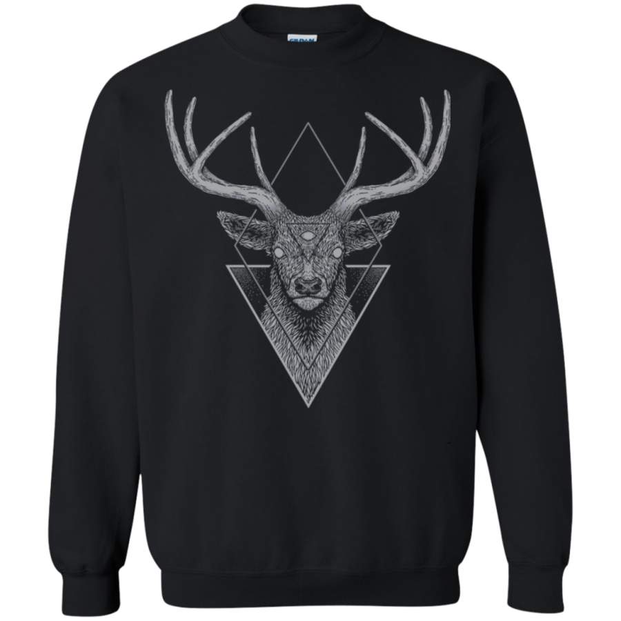 AGR Dark Deer Crewneck Pullover Sweatshirt