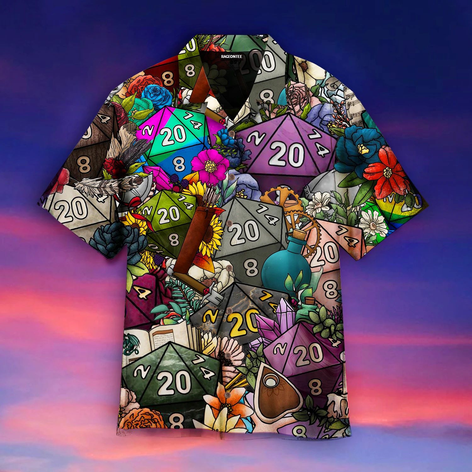 Magic Polyhedral Dice Hawaii Shirt Unisex Adult Ha81787