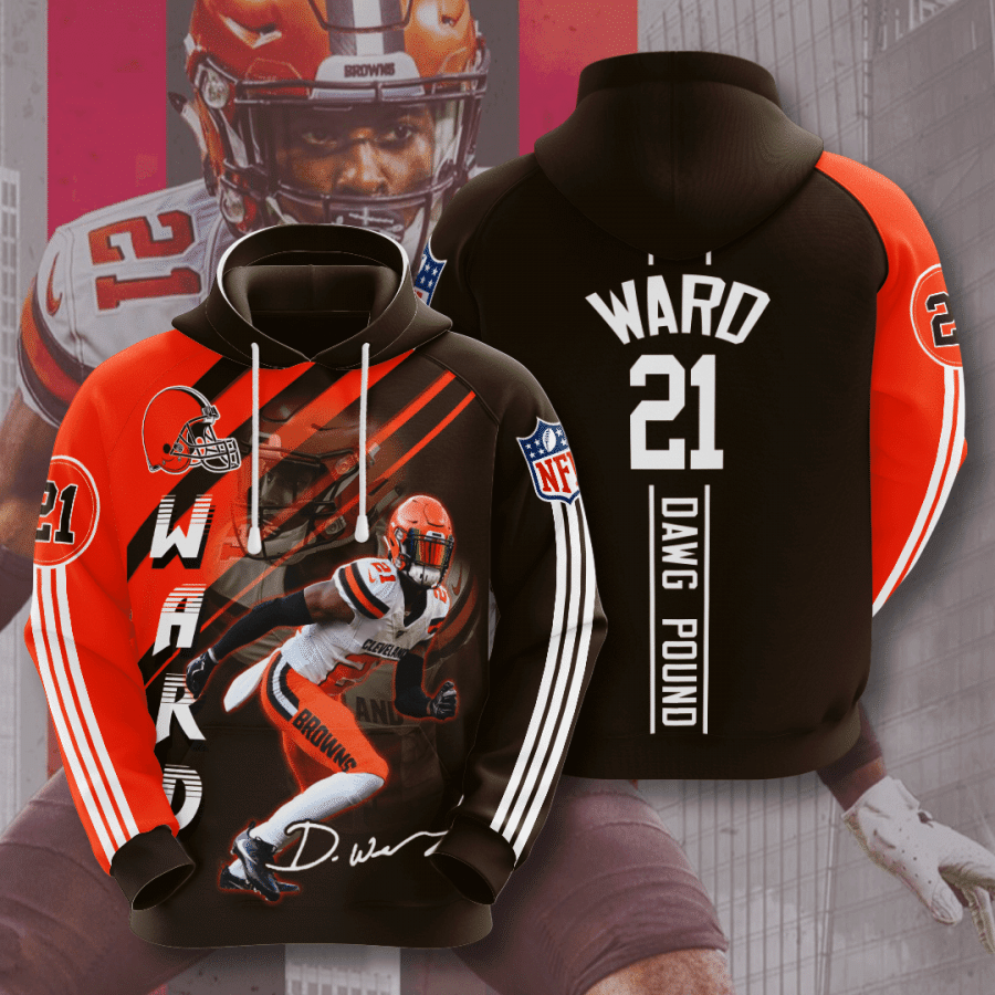 Cleveland Browns Denzel Ward 52 Unisex 3D Hoodie Gift For Fans