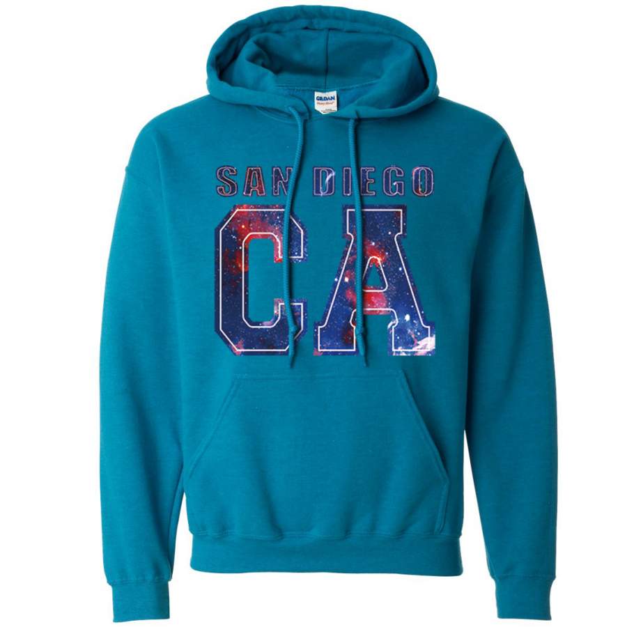 San Diego CA Nebula Sweatshirt Hoodie
