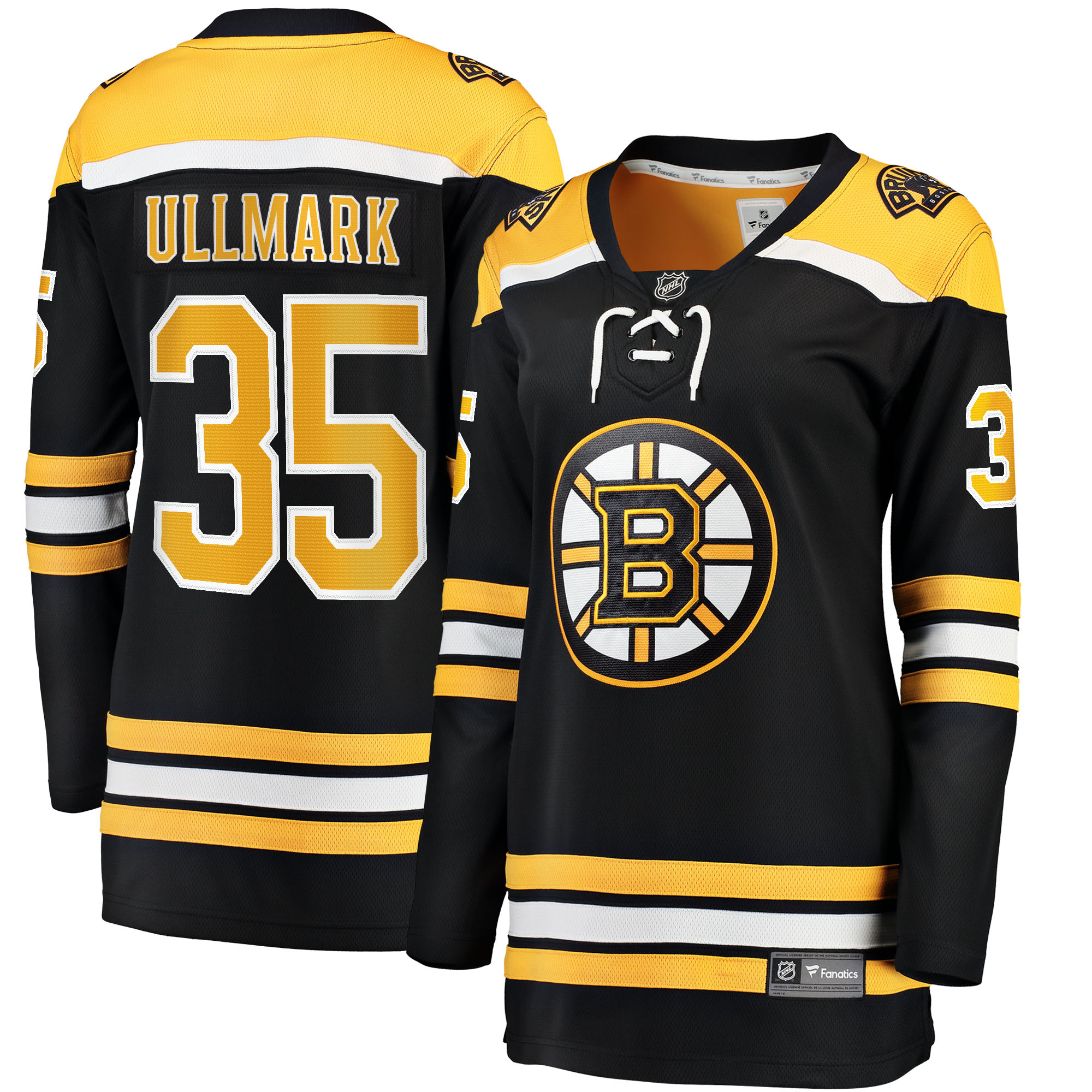 Linus Ullmark Boston Bruins Branded Women's Home Breakaway Player Jersey – Black