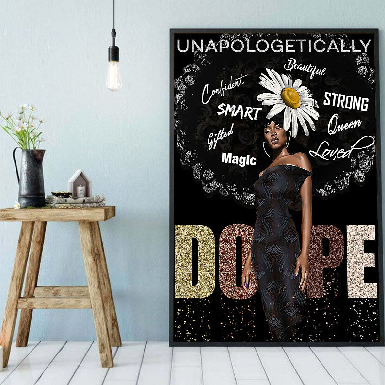 Nice African Best Canvas Prints Holiday Brown Skin Poster Print Black Woman Black Men Artistic Bedroom Wall Decor