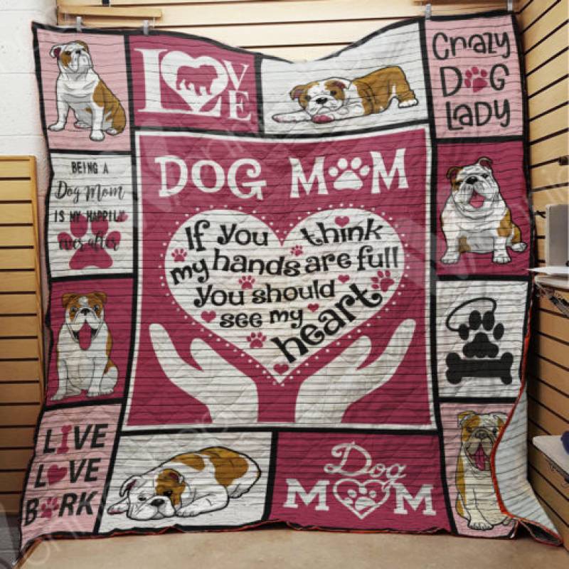 Bulldog Mom Blanket SEP0702 97O47