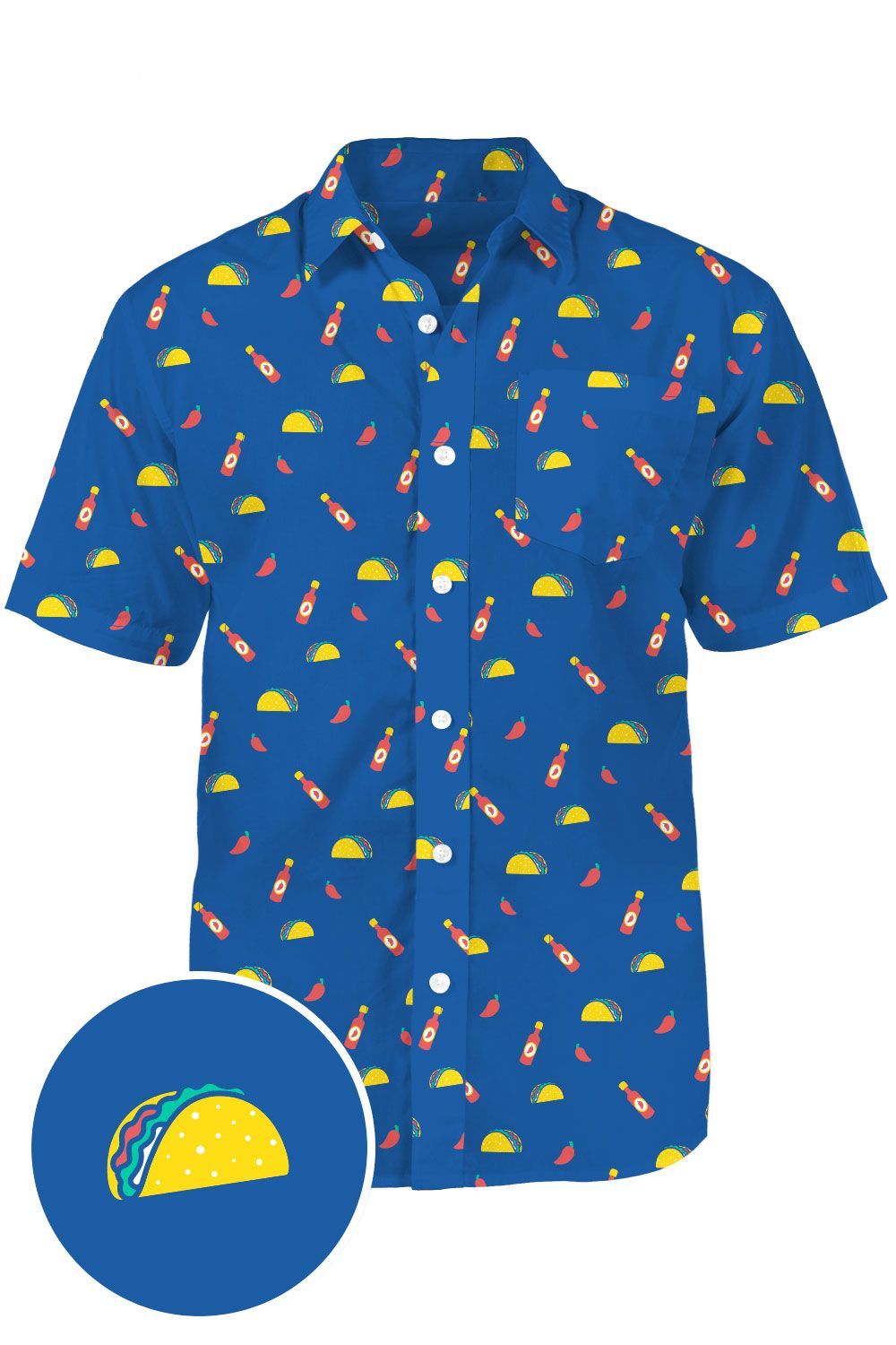 Taco Time Blue Amazing Design Hawaii Shirt Ha92475