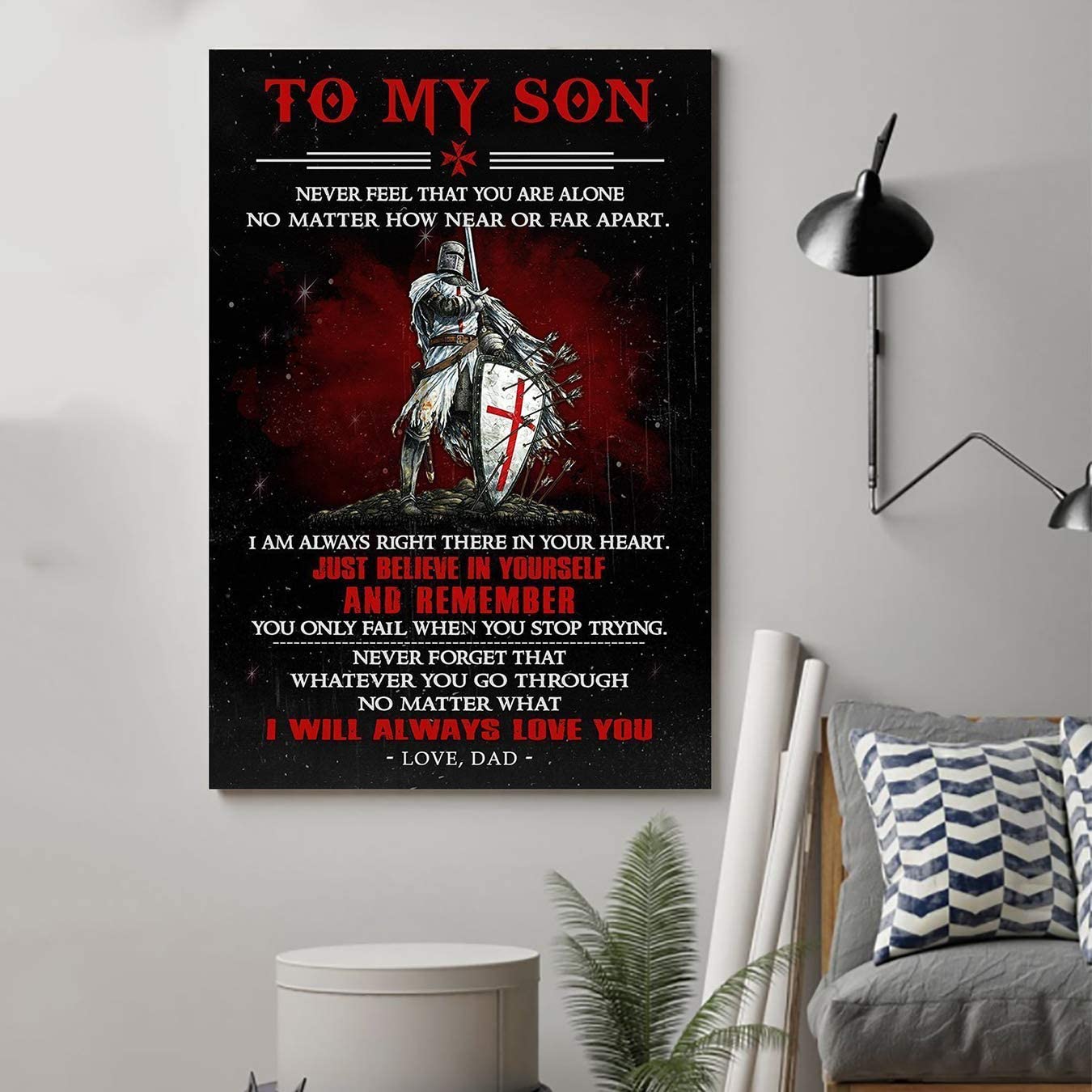 Knight Templar Poster – Dad to Son – and Remember