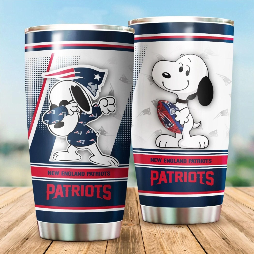 New England Patriots Snoopy Tumbler Mug