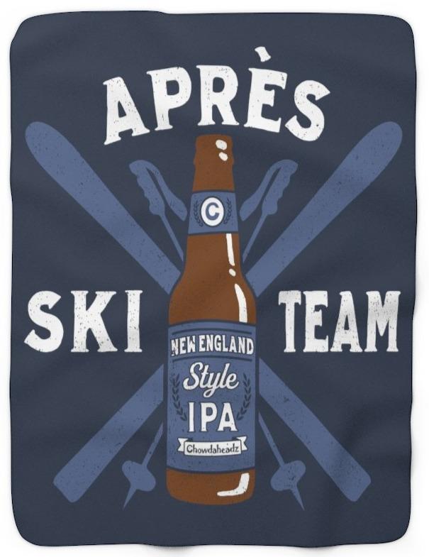 Apres Ski Team Sherpa Fleece Blanket