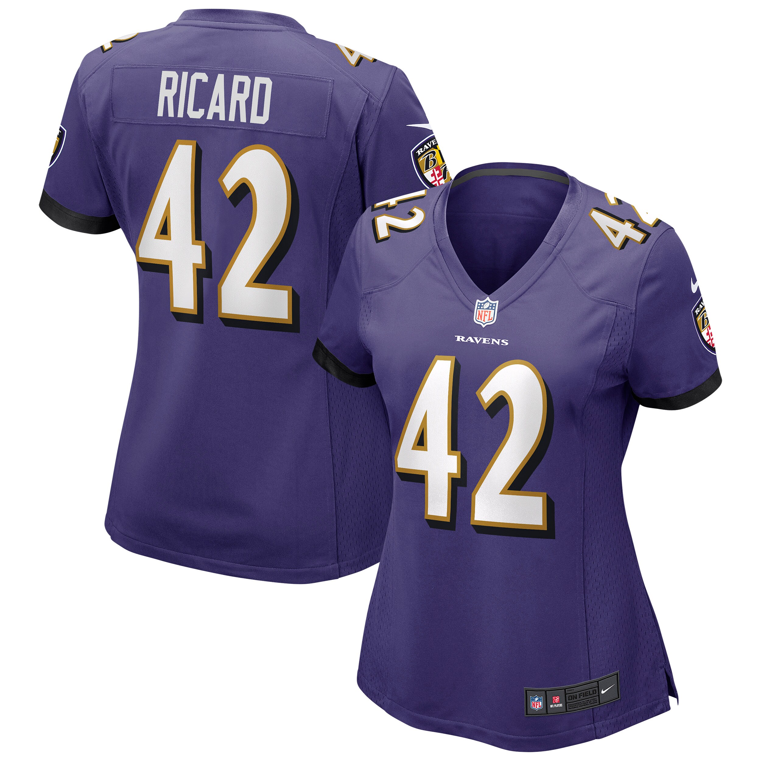 Patrick Ricard Baltimore Ravens Women's Game Jersey – Purple