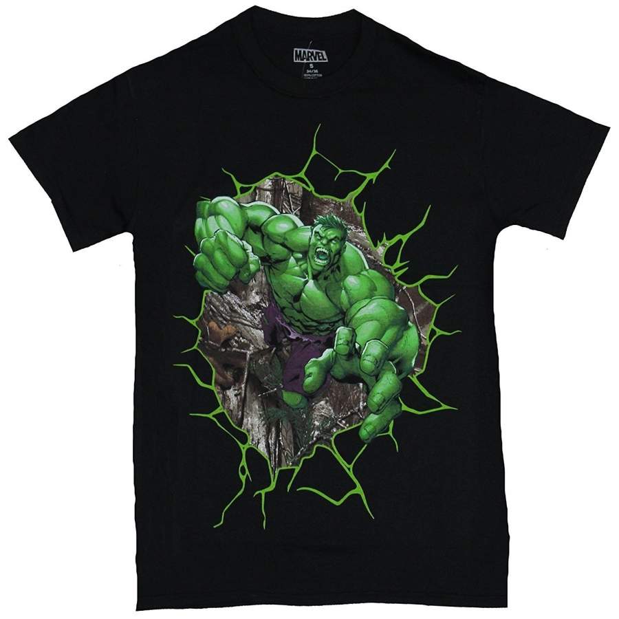 YPS Fashion Incredible Hulk Busting Out Of The Mens T-Shirt