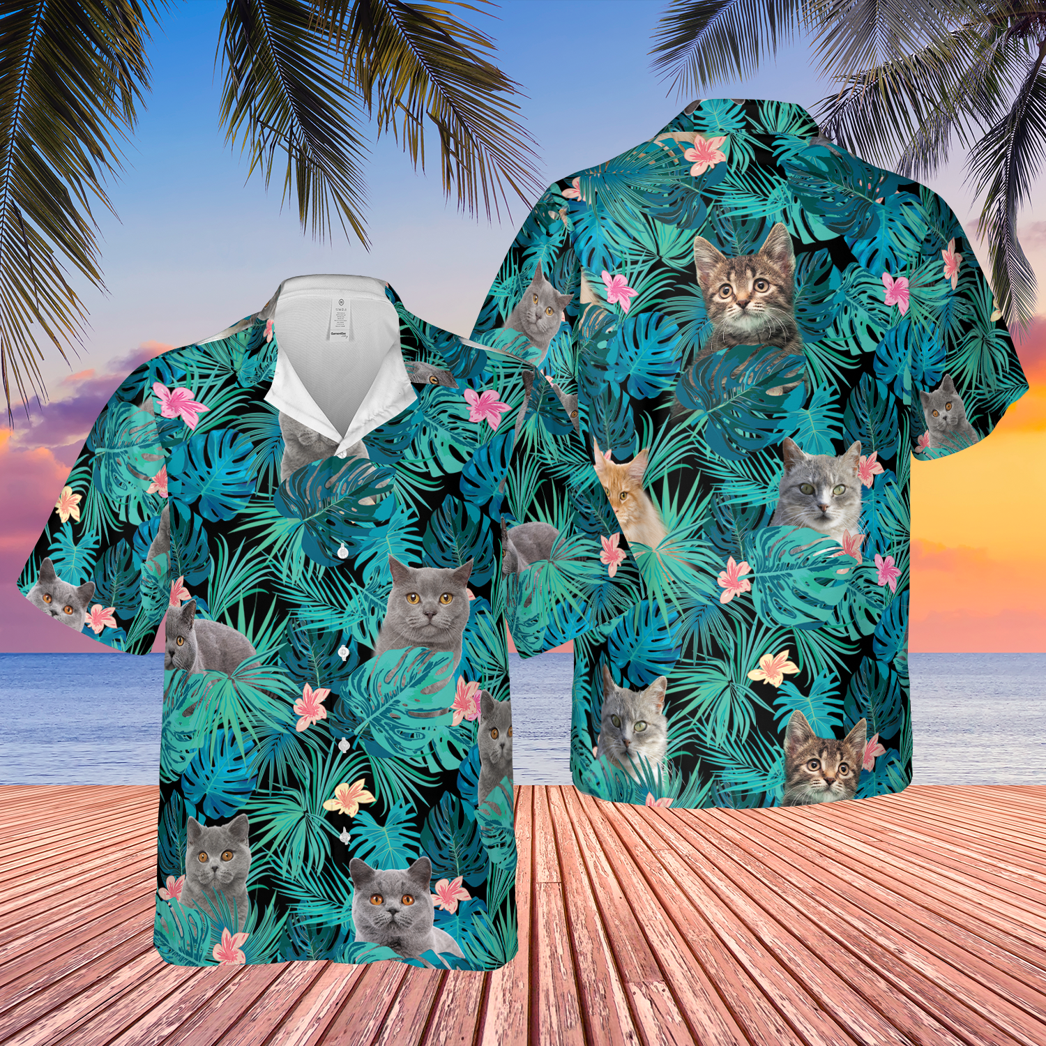 Cat Tropical Hawaii Shirt Ha103300