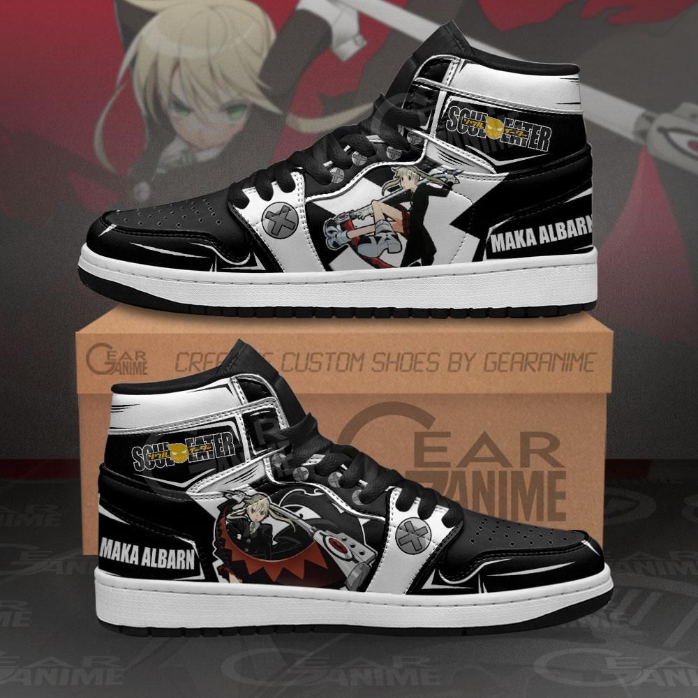 Maka Albarn Soul Eater Custom Anime Mn11 Air Jordan Shoes Sport Sneakers