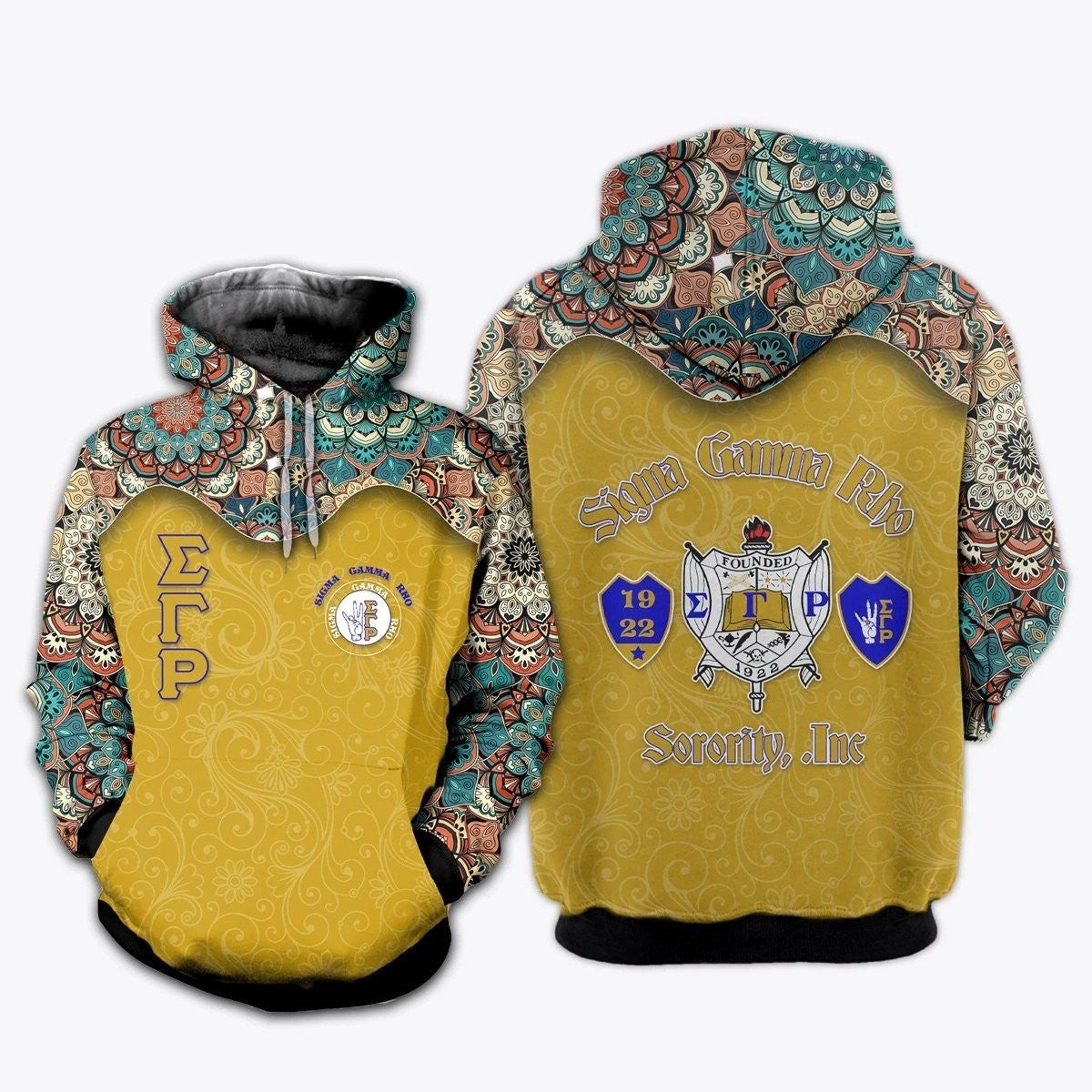 Sorority Hoodie – Floral Sigma Gamma Rho Hoodie