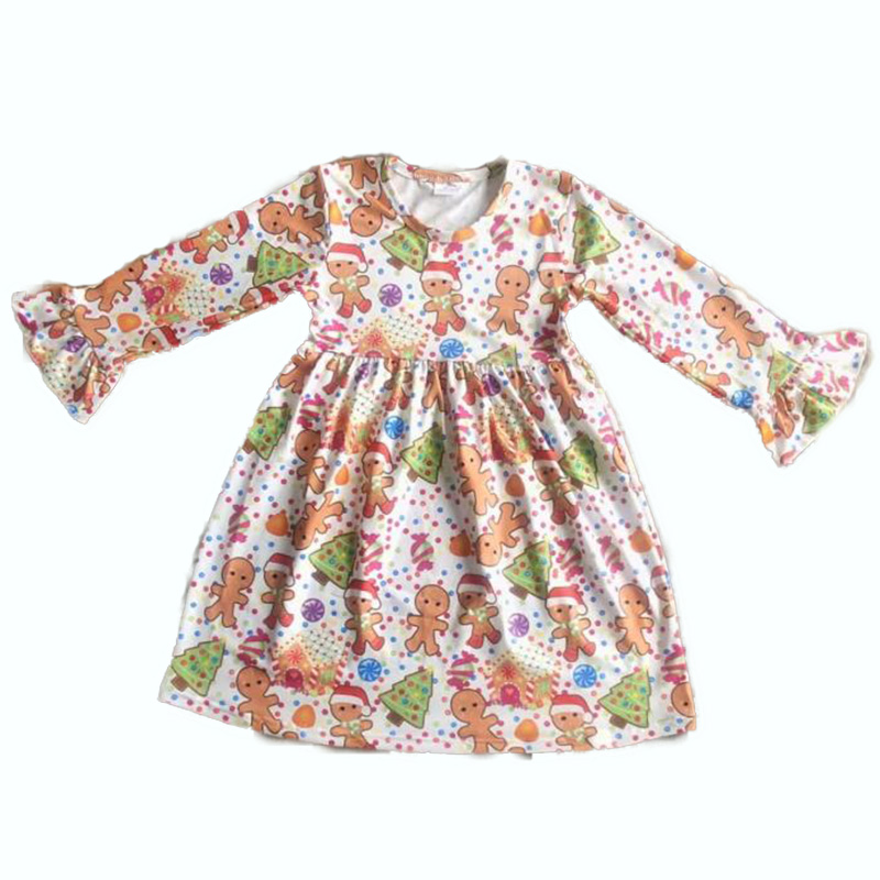 Autumn and winter boutique dress baby girl long sleeve dress children’s clothing hot sale lovely Christmas Dress 0-16 years old alx