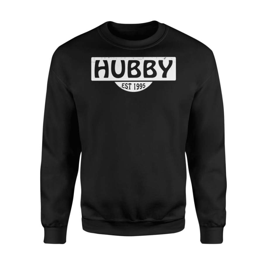 Hubby EST 1995 Couples Matching Shirt For Husband – Standard Fleece Sweatshirt