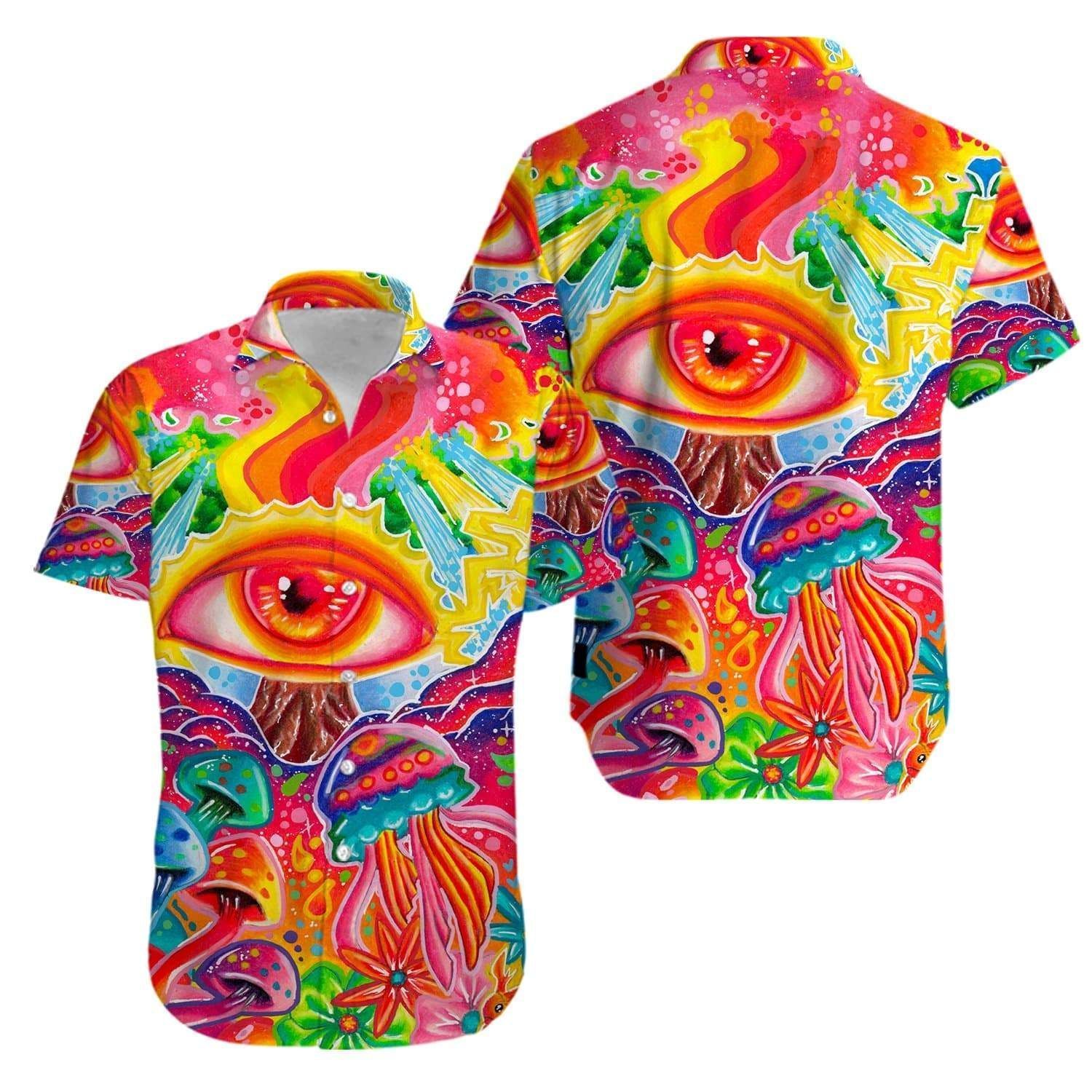 Get Now Hippie Magic Mushrooms Psychedelic Hallucination Aloha Hawaii Shirts V Ha91050