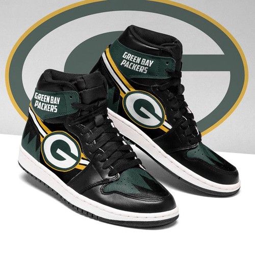 Green Bay Packers Jordan Sneakers For Fan High Top Custom Shoes Air Jordan High Sneakers Sport Sneakers