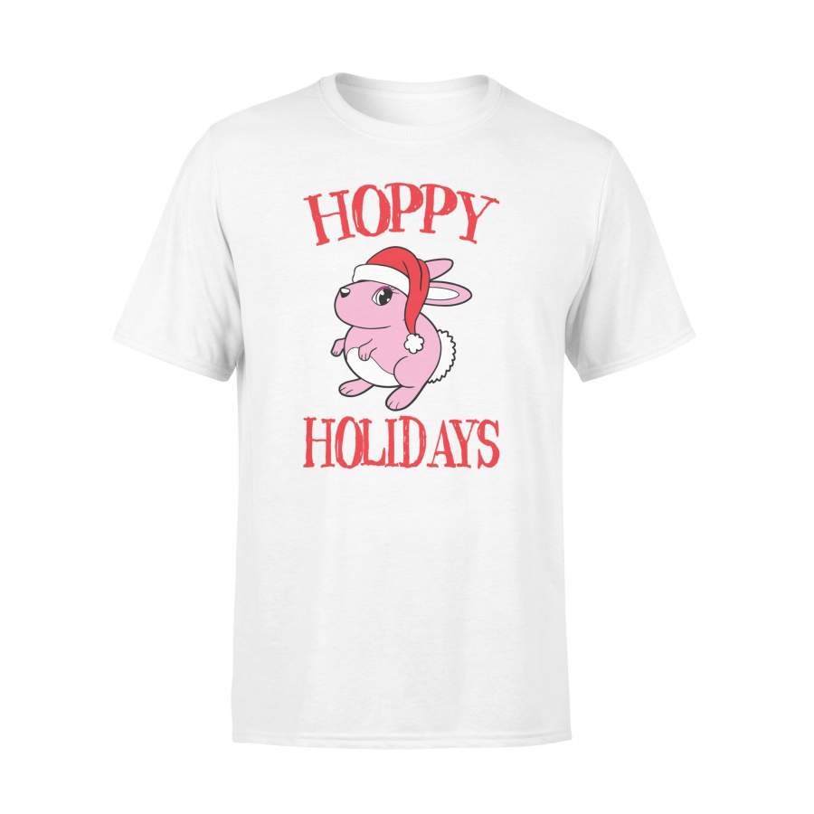 Christmas Hoppy Holidays Bunny Rabbit T-Shirt