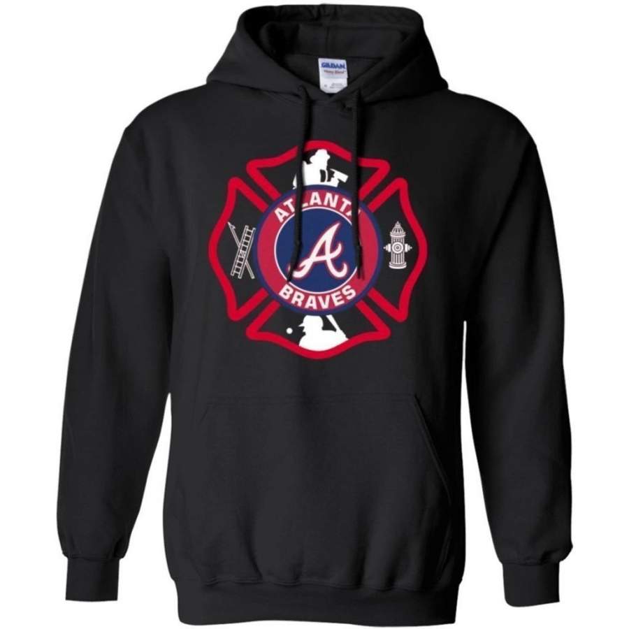 This Firefighter Loves Atlanta Braves Hoodie Gift For Fan LT05