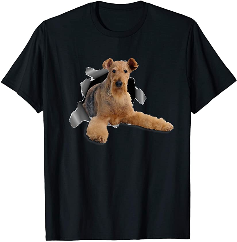 Airedale Torn Cloth – Funny Airedale Lover Dog Owner Puppy T-Shirt