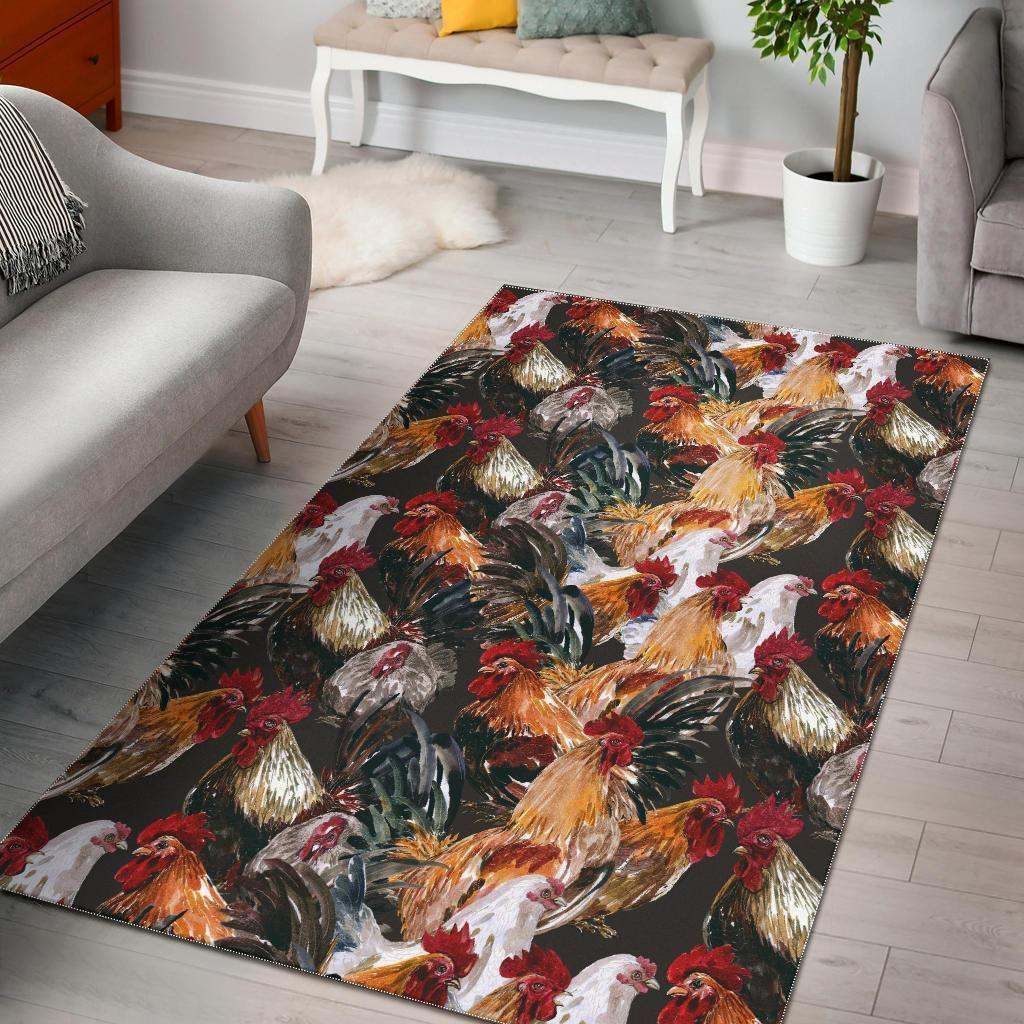 Farm Chicken Hen Rug Gearnoble