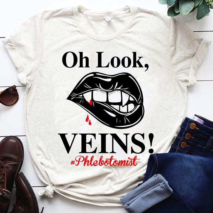 Phlebotomist Oh Look Veins Vampire Lips Style Standard Men T-shirt