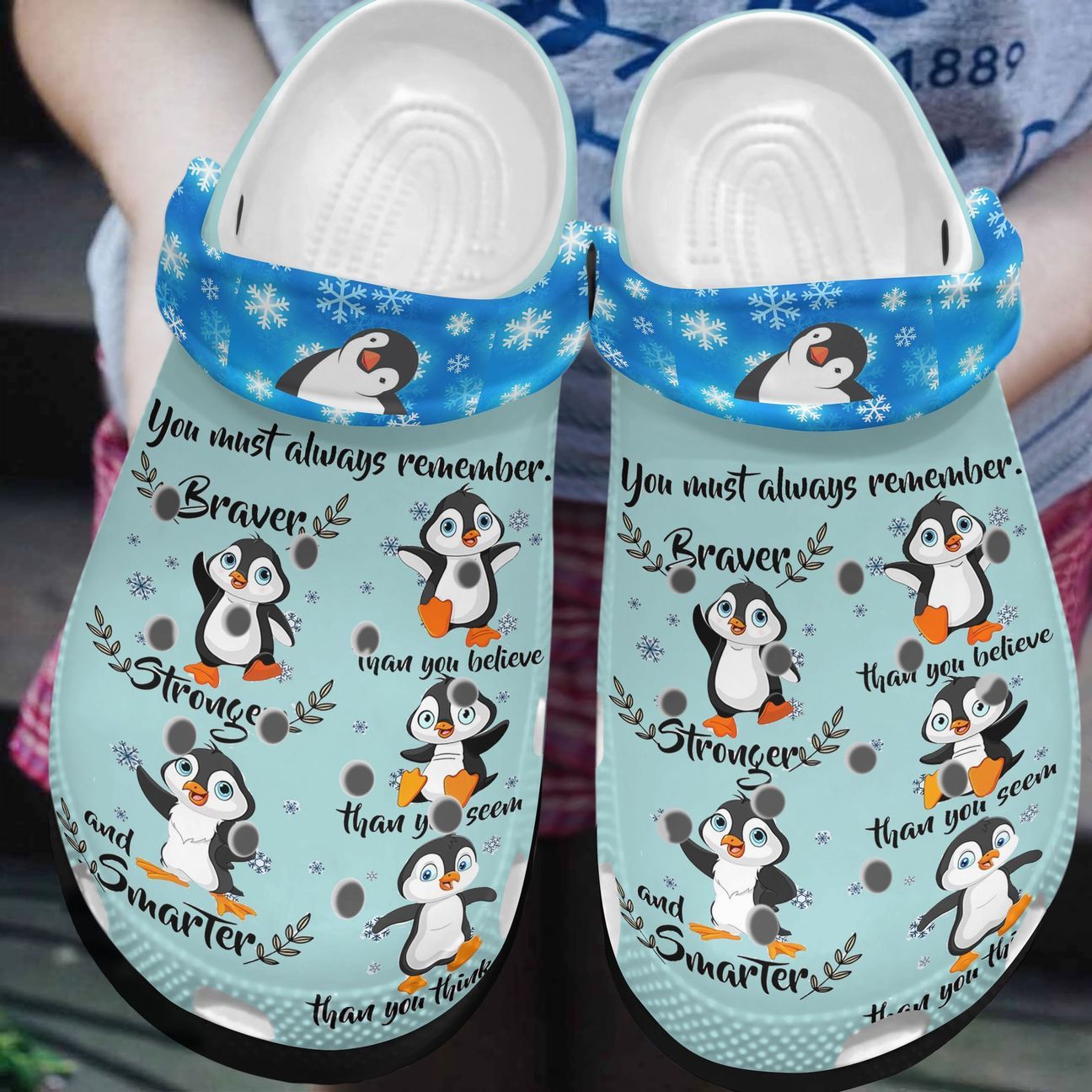 Penguin Personalized Clog, Custom Name, Text, Color, Number Fashion Style For Women, Men, Kid, Print 3D You Must Always Remember