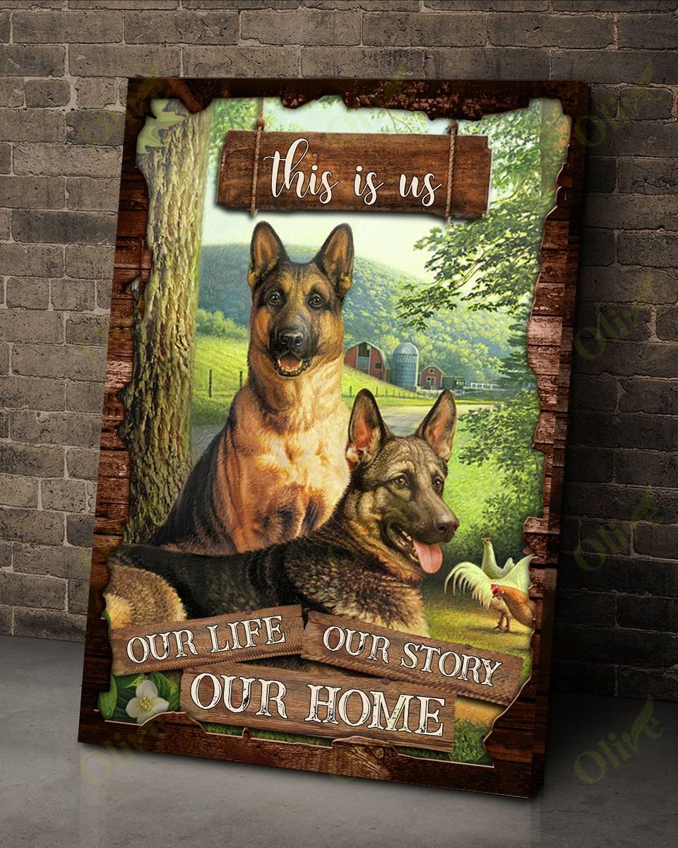 German Shepherd – This Is Us Canvas And Poster | Wall Decor Visual Art