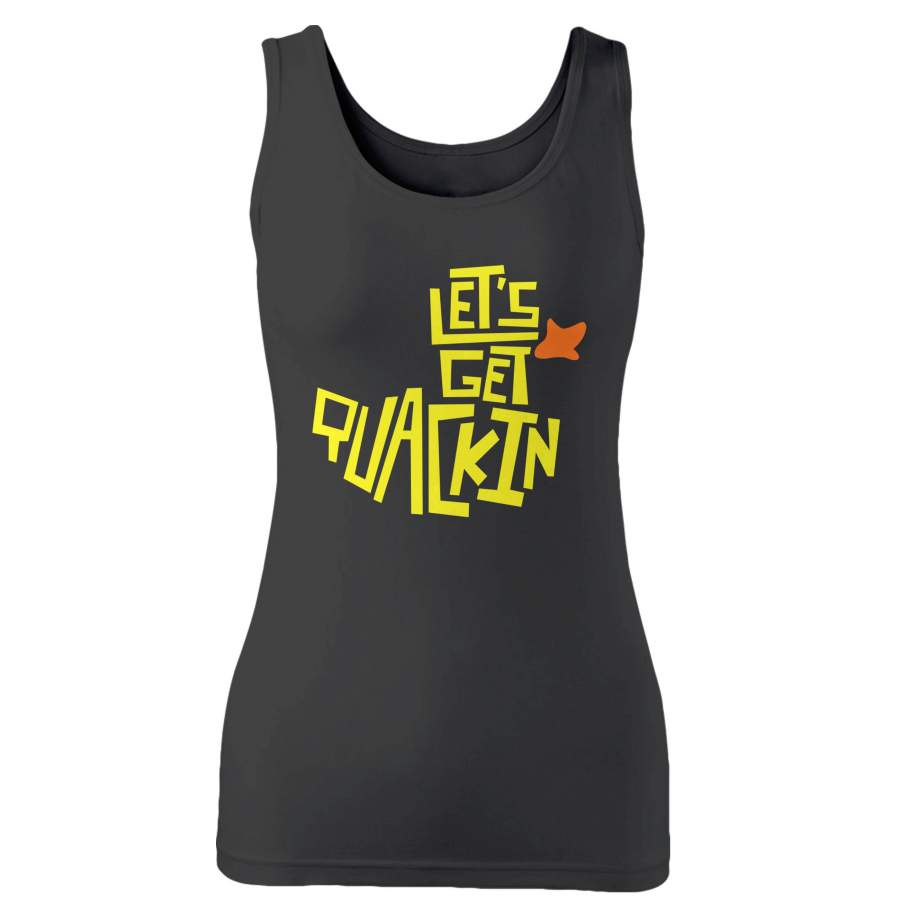 Rubber Duck Funny Animal Let???s Get Quackin Woman’s Tank Top