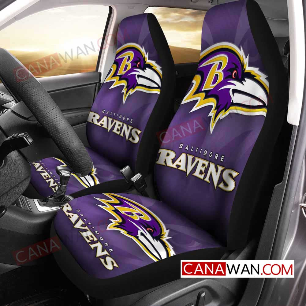 Baltimore Ravens Style012 3D Customized Personalized Car Seat Cover