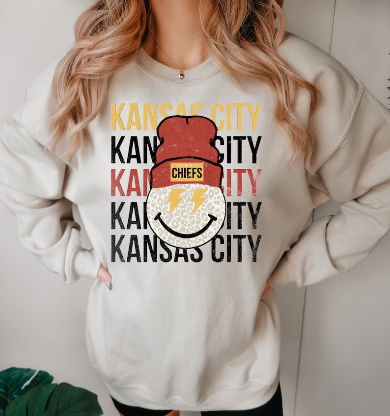 Kansas City Smiley Gildan Sweatshirt