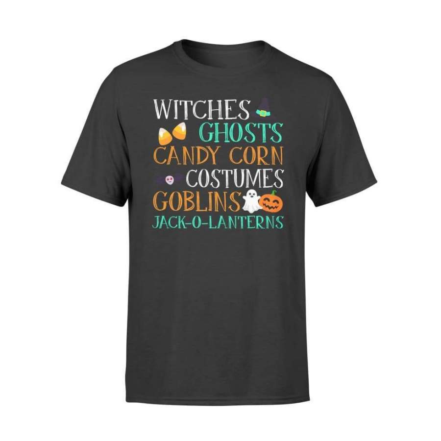 Witches Ghosts Candy Corn Halloween Costume – Standard T-shirt