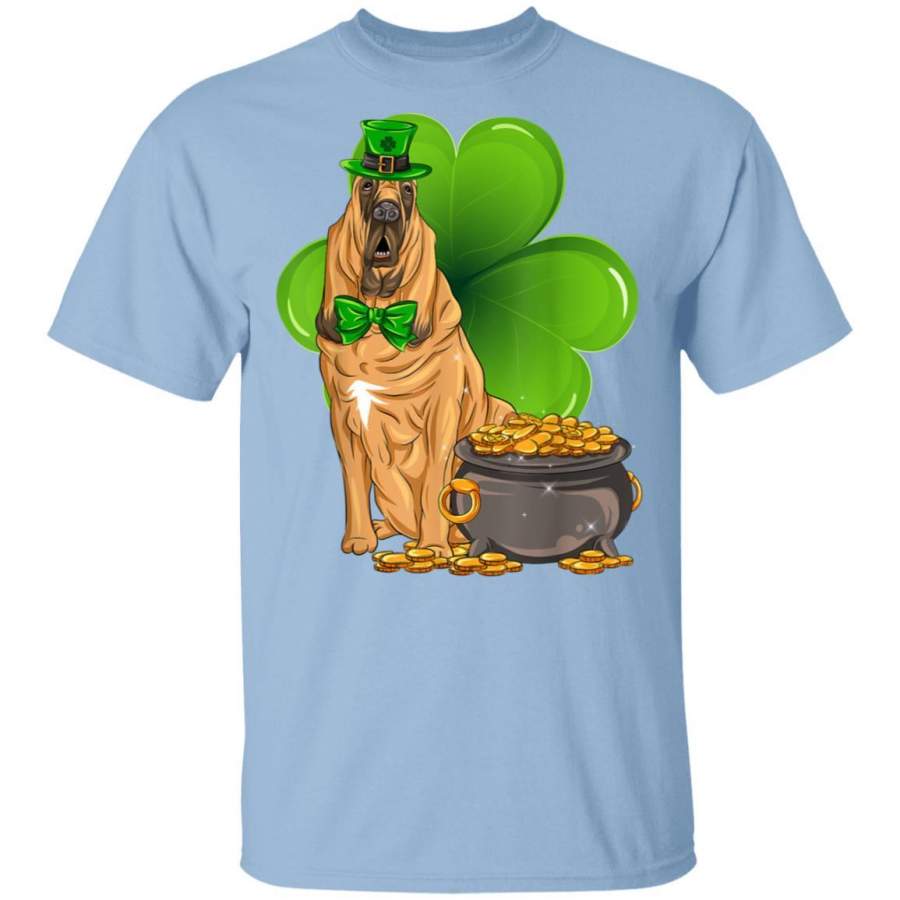 Bloodhound St Patricks Day Leprechaun Dog Lover T Shirt